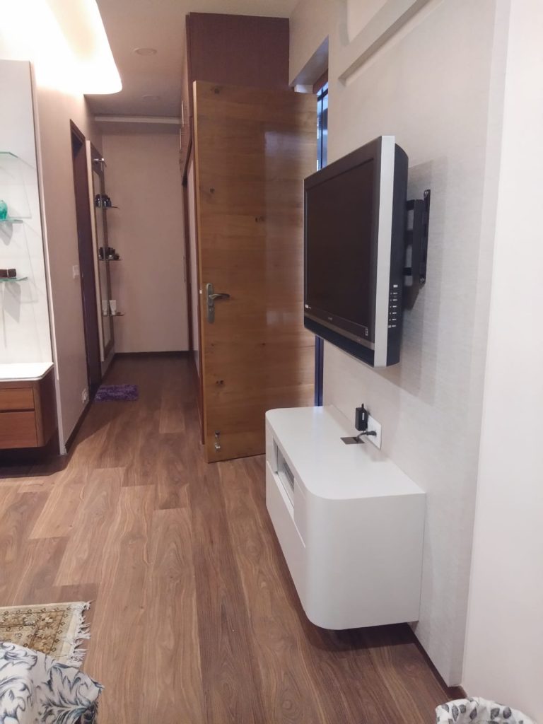 A modern TV room
